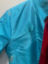 Load image into Gallery viewer, Vintage Reversible Silky Red/Aqua Jacket
