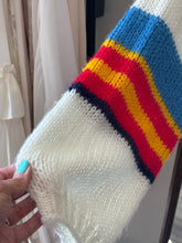 Load image into Gallery viewer, Cream Knit Stripes Cardigan
