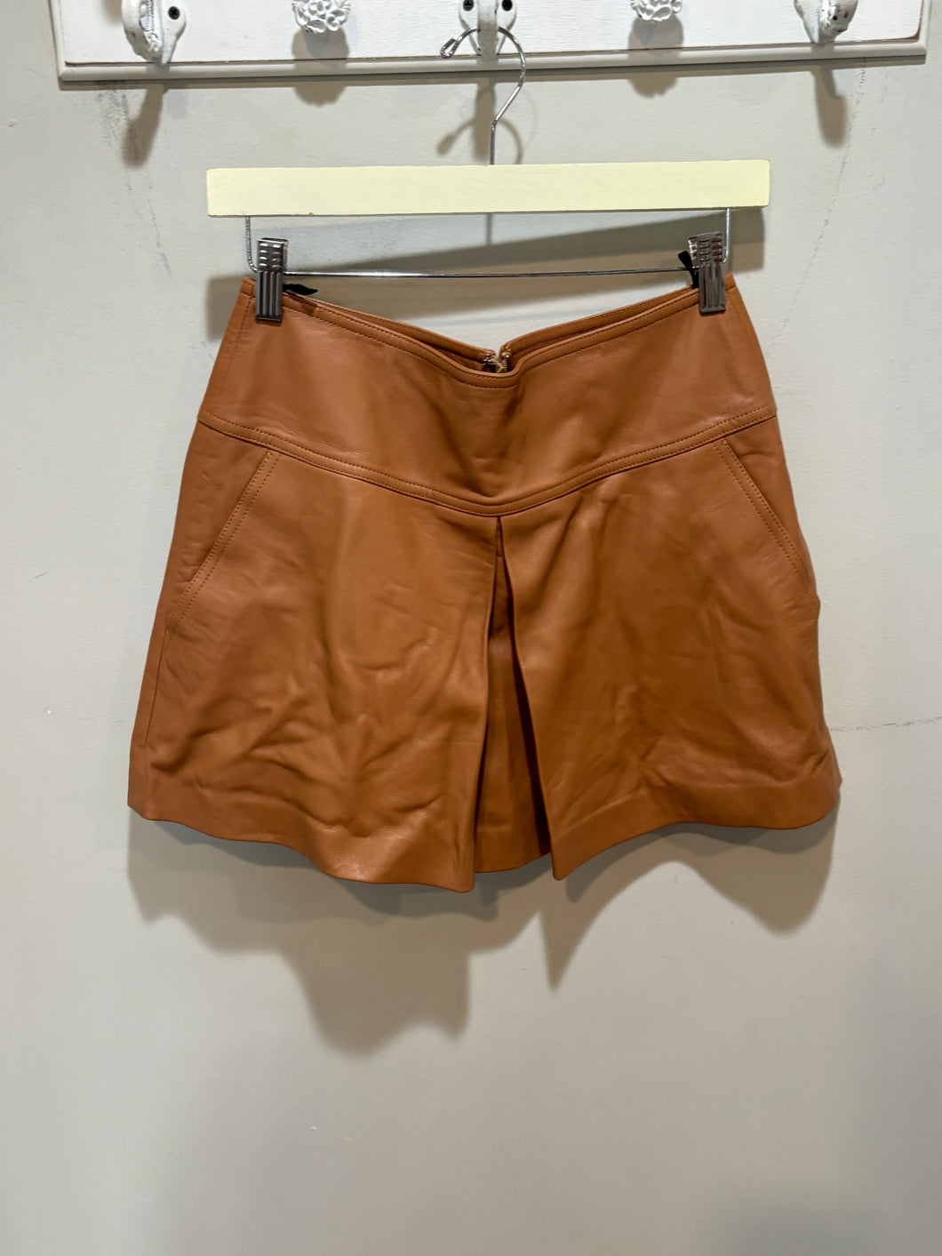 Alexander Wang Caramel Leather Skirt