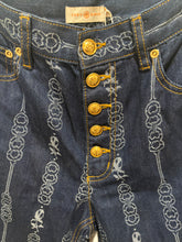 Load image into Gallery viewer, Tory Burch Blue Pattern Jeans
