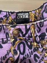 Load image into Gallery viewer, Versace Couture Purple Pattern Jeans
