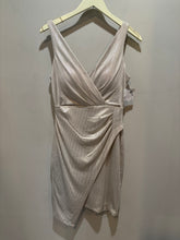 Load image into Gallery viewer, Guess Metallic Faux Wrap Dress
