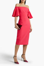Load image into Gallery viewer, Theia Pink Flutter Sleeve Dress
