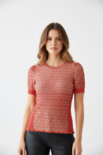 Load image into Gallery viewer, Carolina Herrera Orange Knit Top
