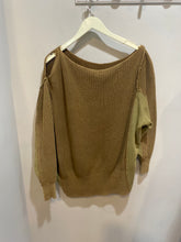 Load image into Gallery viewer, Free People Olive Green Knit Sweatshirt
