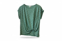 Load image into Gallery viewer, Green Knit Side Knot Top
