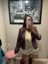 Load image into Gallery viewer, Vintage Adec Burgundy Leather Jacket
