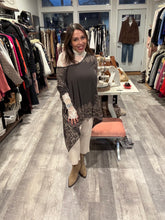 Load image into Gallery viewer, Free People Grey Hi Lo Pattern Tunic

