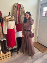 Load image into Gallery viewer, Mauve Satiny Maxi Skirt

