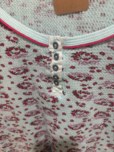 Load image into Gallery viewer, Free People Blue Floral Thermal Top
