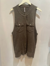 Load image into Gallery viewer, Free People Green Side Zip Vest
