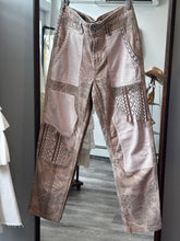 Load image into Gallery viewer, Anthro Pilcro Tan Mixed Patterns Pants
