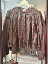 Load image into Gallery viewer, So Me Brown Floral Babydoll Top
