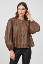 Load image into Gallery viewer, So Me Brown Floral Babydoll Top
