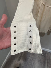 Load image into Gallery viewer, We The Free Cream Babydoll Waffleknit Top
