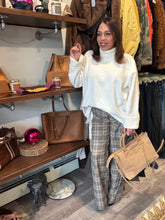 Load image into Gallery viewer, Asos Cream Oversize Turtleneck Knit Top
