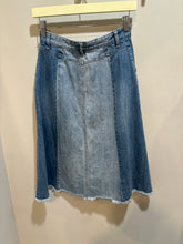 Load image into Gallery viewer, Vintage K Lab Multiwash Distressed Denim Skirt
