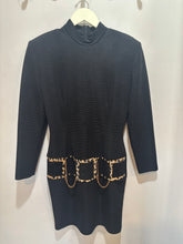 Load image into Gallery viewer, Vintage Joseph Ribkoff Black Leopard Dress

