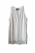 Load image into Gallery viewer, Theory Cream Silk Sleeveless Top
