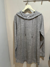 Load image into Gallery viewer, Cable and Gauge Grey Hoodie Dress
