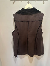 Load image into Gallery viewer, Susan Graver Brown Faux Suede Vest
