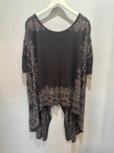 Load image into Gallery viewer, Free People Grey Hi Lo Pattern Tunic
