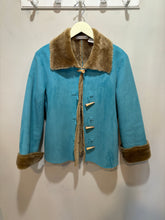 Load image into Gallery viewer, Marisa Christina Teal Faux Suede Jacket
