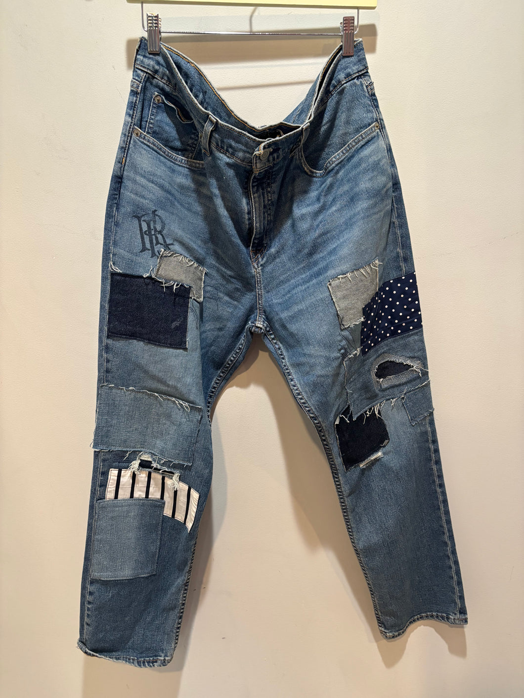 Ralph Lauren Light Wash Patches Jeans