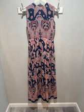 Load image into Gallery viewer, Vintage Blue Pattern Maxi Dress
