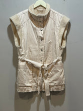 Load image into Gallery viewer, We The Free Cream Denim Teddy Vest

