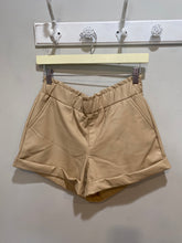 Load image into Gallery viewer, Sincerely Jules Tan Faux Leather Shorts
