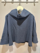 Load image into Gallery viewer, Elemente Clemente Blue Funnel Neck Virgin Wool Sweater

