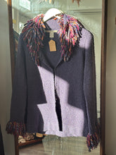 Load image into Gallery viewer, Free People Purple Shaggy Cardigan
