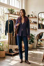 Load image into Gallery viewer, Free People Purple Shaggy Cardigan
