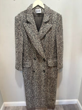 Load image into Gallery viewer, Vintage Bill Blass Grey Herringbone Coat
