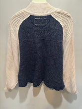 Load image into Gallery viewer, We The Free Blue CableKnit Top
