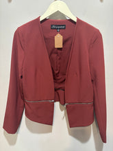 Load image into Gallery viewer, Shinestar Rust Zipaway Cropped Jacket
