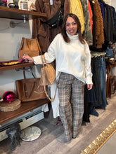 Load image into Gallery viewer, Tan Glen Plaid Pants
