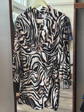 Load image into Gallery viewer, Anthropologie Black Zebra Pattern Dress
