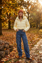 Load image into Gallery viewer, Butter Yellow Cropped Quilted Jacket
