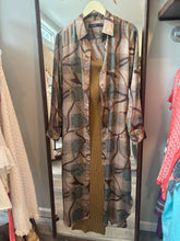 Load image into Gallery viewer, Ralph Lauren Tan Pattern Duster Dress

