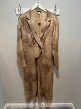 Load image into Gallery viewer, Tan Faux Suede Double Breasted Duster
