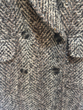 Load image into Gallery viewer, Vintage Bill Blass Grey Herringbone Coat

