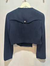 Load image into Gallery viewer, Bebe Blue Embellished Cropped Jacket
