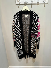 Load image into Gallery viewer, Anthropologie Zebra Multicolor Maxi Cardigan
