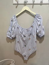 Load image into Gallery viewer, Free People Blue Floral Bodysuit
