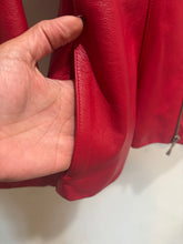 Load image into Gallery viewer, Vintage Guess Red Leather Jacket
