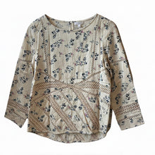 Load image into Gallery viewer, Cream Crochet Floral Pattern Top
