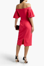 Load image into Gallery viewer, Theia Pink Flutter Sleeve Dress
