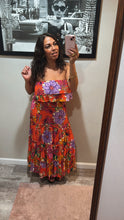 Load image into Gallery viewer, One State Orange Floral Dress
